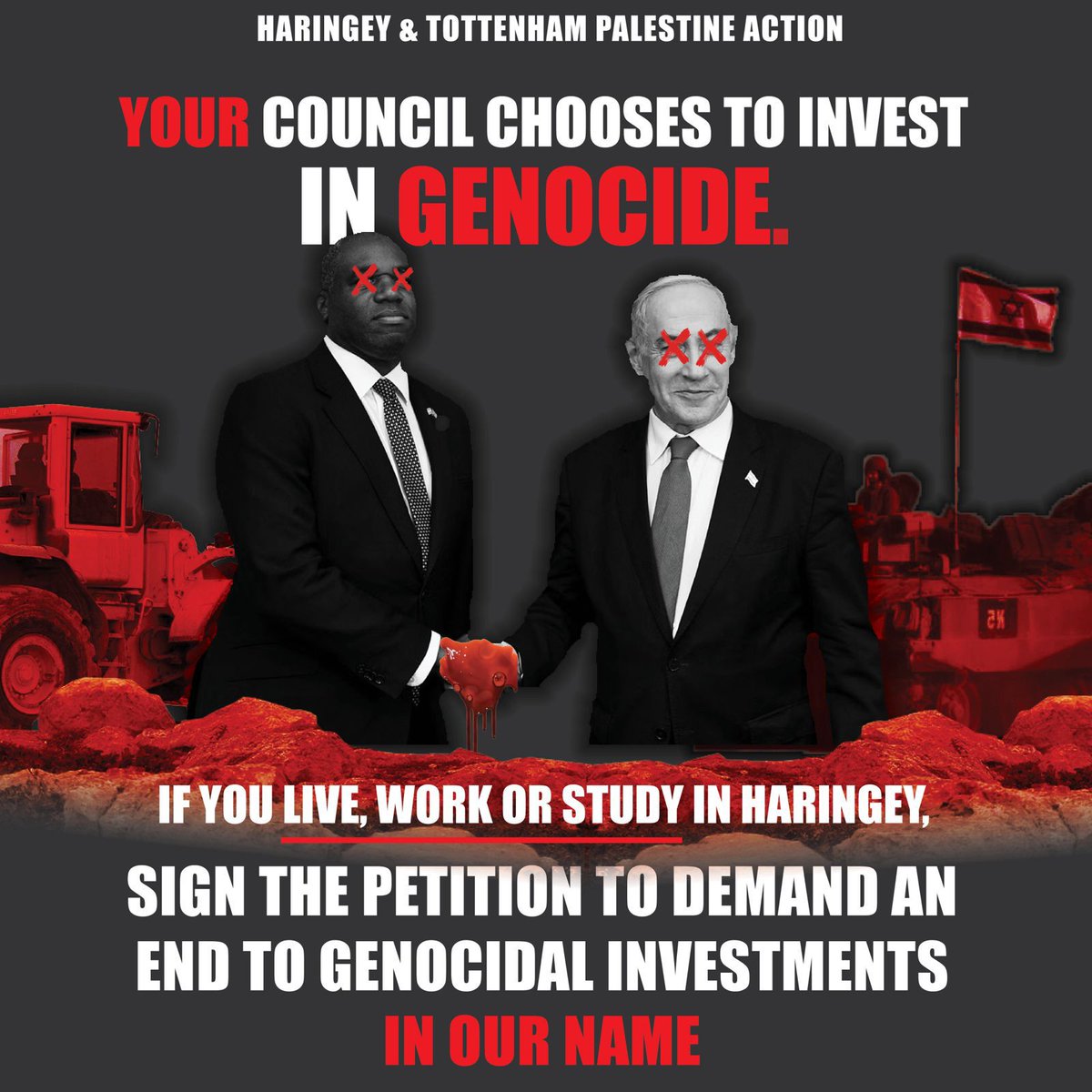 Feeling helpless seeing Lammy spending January 2025 in Israel? Let's make his council divest from genocide NOW! 

Sign the petition -- actionnetwork.org/petitions/hari…