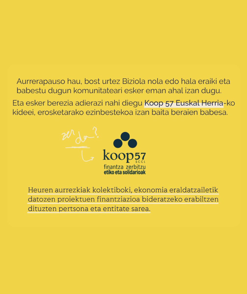 BiziolaSarea's tweet photo. Aurreko urte amaieran eraikina eskuratu genuen!Bai, gurea da, gu denona!

Berealdiko erronkarako atea zabaldu zaigu, eta elkarrekin Goierri burujabe, iraunkor eta orekatu bat lortuko dugu auzolanean, komunitatean.

Eta nola ez, hau ospatu beharra dago!
https://t.co/BN16ejpYJn https://t.co/I3JFQYpQon