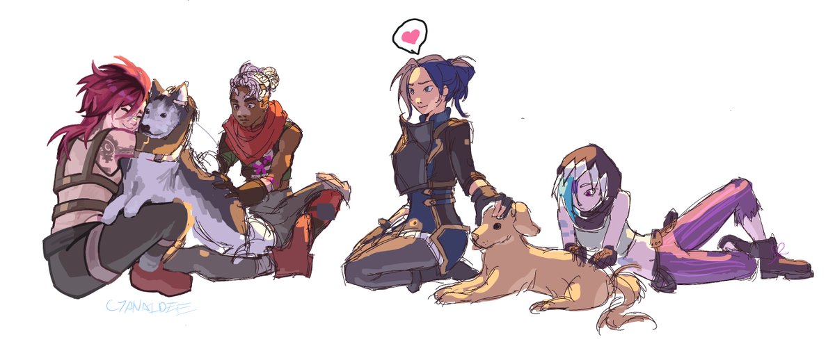 Ok this one will never be finished unfortunately ….  I  started when we got the trailer ☹️but i think its cute sooo #arcane #arcanefanart