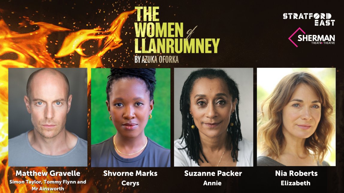 spyinthestalls's tweet photo. ℹ️ Casting announced for THE WOMEN OF LLANRUMNEY at Stratford East

Previews from 19th March

🎟️ https://t.co/UD7Zh8zAPn