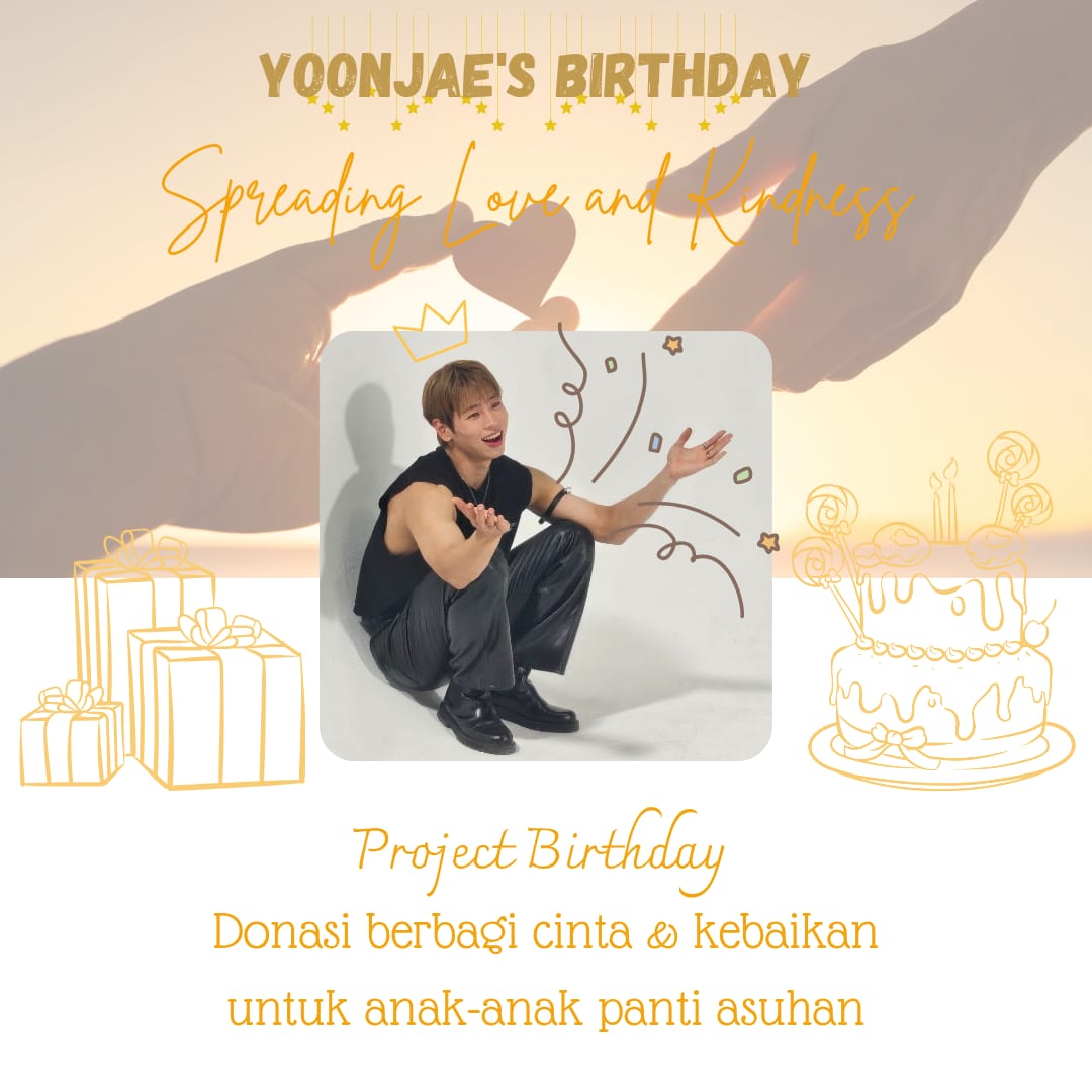 j_y_jaee's tweet photo. Fans INA Project Yoonjae'S Birthday 
Tema project : Spreading love and Kindness 

"Hai teman-teman!

Kami membuka donasi untuk panti asuhan dalam rangka ulang tahun Jung YoonJae Mytro!
Mari berbagi kebaikan dan kenangan indah di hari ulang tahunnya!

Target donasi: Rp5.000.000 https://t.co/ntU6DPRKMF