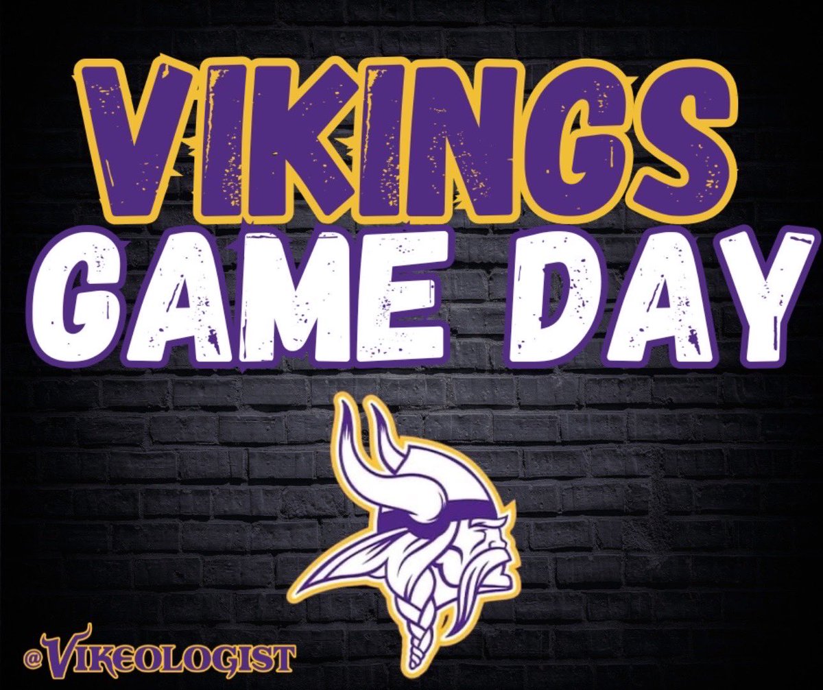 Vikeologist's tweet photo. It’s Vikings Game Day!  

Can I get a #SKOL ? https://t.co/TdNiKfY4MK