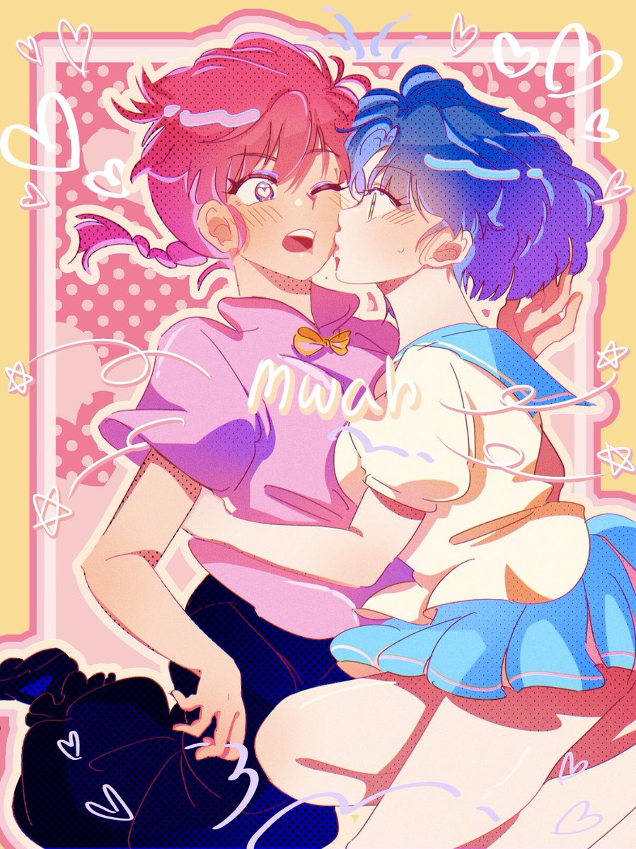 letsgotomato11's tweet photo. MWAH! 😘💕💕💕💗 
#ranma #らんまアニメ https://t.co/GrO4INX389