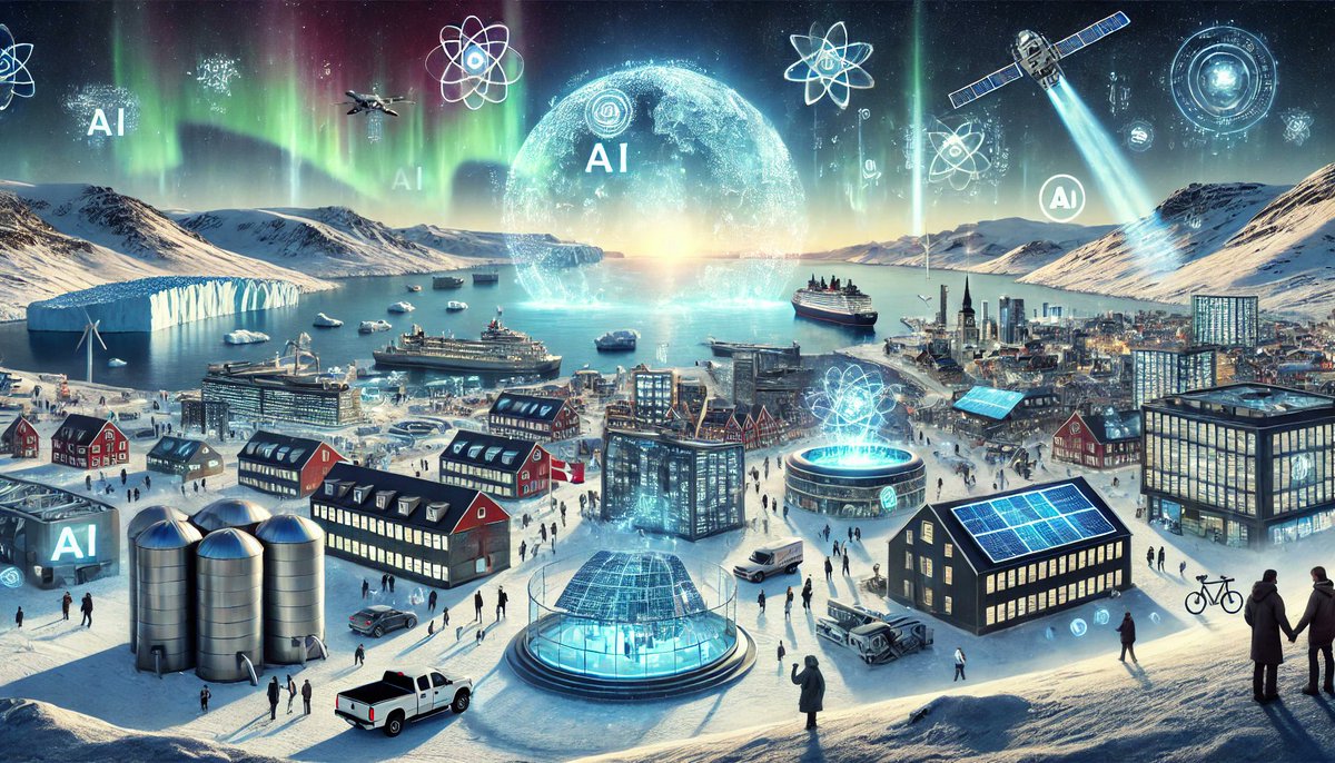 H1B_AI's tweet photo. 🎯Greenland's at a crossroads! In the #AI age, its resources are a goldmine. 🚀 Could spark a wave of global #AI talent, bringing new tech, ideas, and a fresh AI ecosystem. 🌟 A chance for growth and innovation—let Greenland thrive as an AI-powered hub!💪 #AIInGrnld https://t.co/pQPazO1f1N