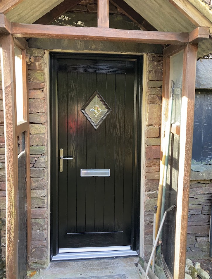 Embracing the charm of countryside living with this stunning black composite door🏡✨ #CountryLiving #HomeDesign