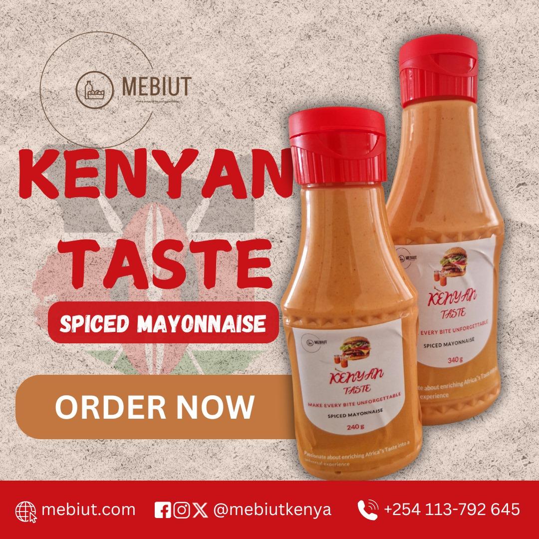 🌟 Kenyan Taste: The All-in-One Sauce! 🌟

No need for extra salt, chili, or spices—our sauce has it all! 🌶️

💸 240g: Ksh 260 | 340g: Ksh 410
💻 Order now at mebiut.com
🛒 Available in supermarkets

🔥 Taste the magic! #KenyanTaste #MakeEveryBiteUnforgettable