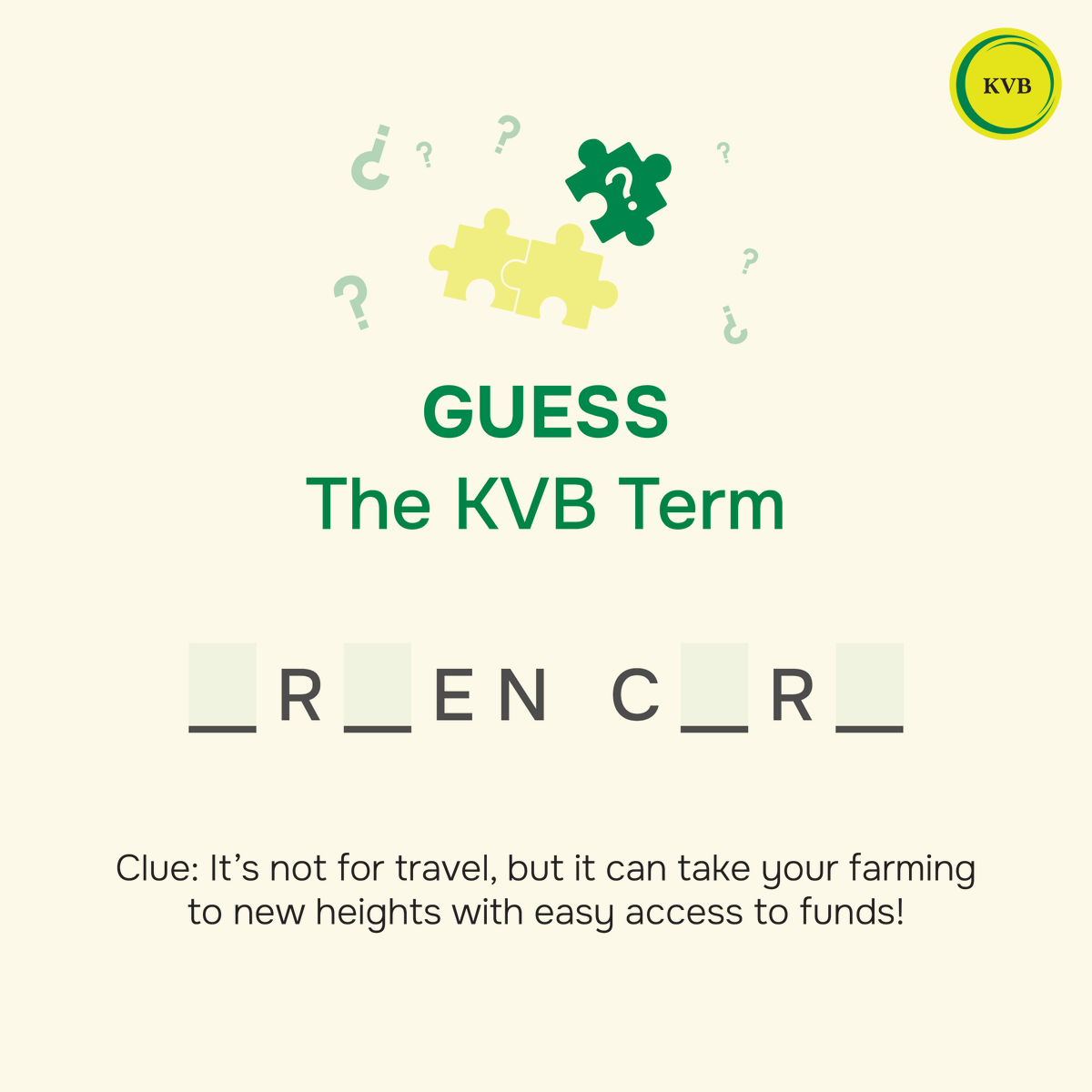 KarurVysyaBank_'s tweet photo. Think you know our products? It’s time to put your knowledge to the test! Guess the product and drop your answer in the comments below! 

#KVB #KarurVysyaBank #SmartWayToBank #FinancialLiteracy #FinancialTerms #Finance #KVBTerm

[finance, explore page, financial literacy, card] https://t.co/fUdOMJCvxo
