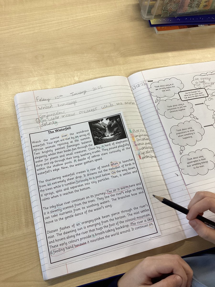 In #StocktonWoodEnglish, 3M have been working hard to independently identify features that the author has used. We then discussed the effect that this has on the reader. <a href="/LiteracyCounts1/">Literacy Counts</a>