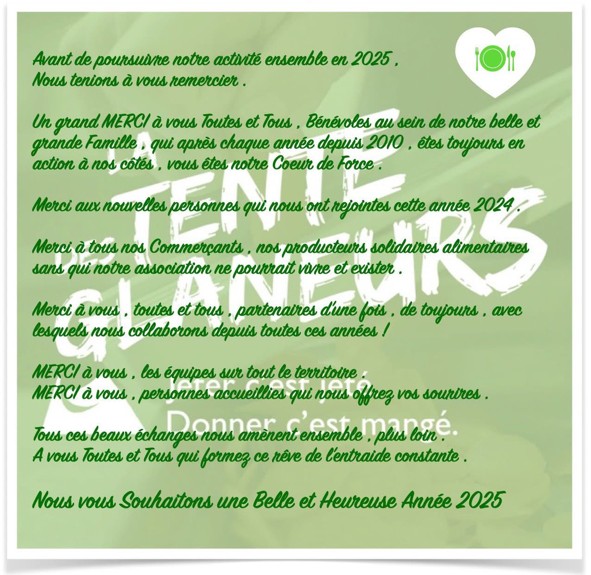 ✳️La Tente des Glaneurs  depuis 2010 , les dimanches avec redistribution de Fruits , légumes, pains et fleurs invendus du marché de Wazemmes pour une action"Éco-Solidaire"à 3/5° d'Étudiants , 1/5° de Retraités et 1/5° d'Actifs qui n'ont pas accès à l'aide Alimentaire d'Urgence ♻️