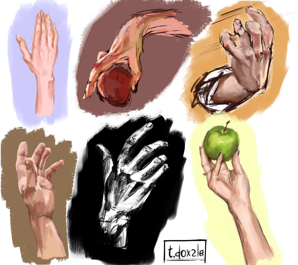 just quick hand studies