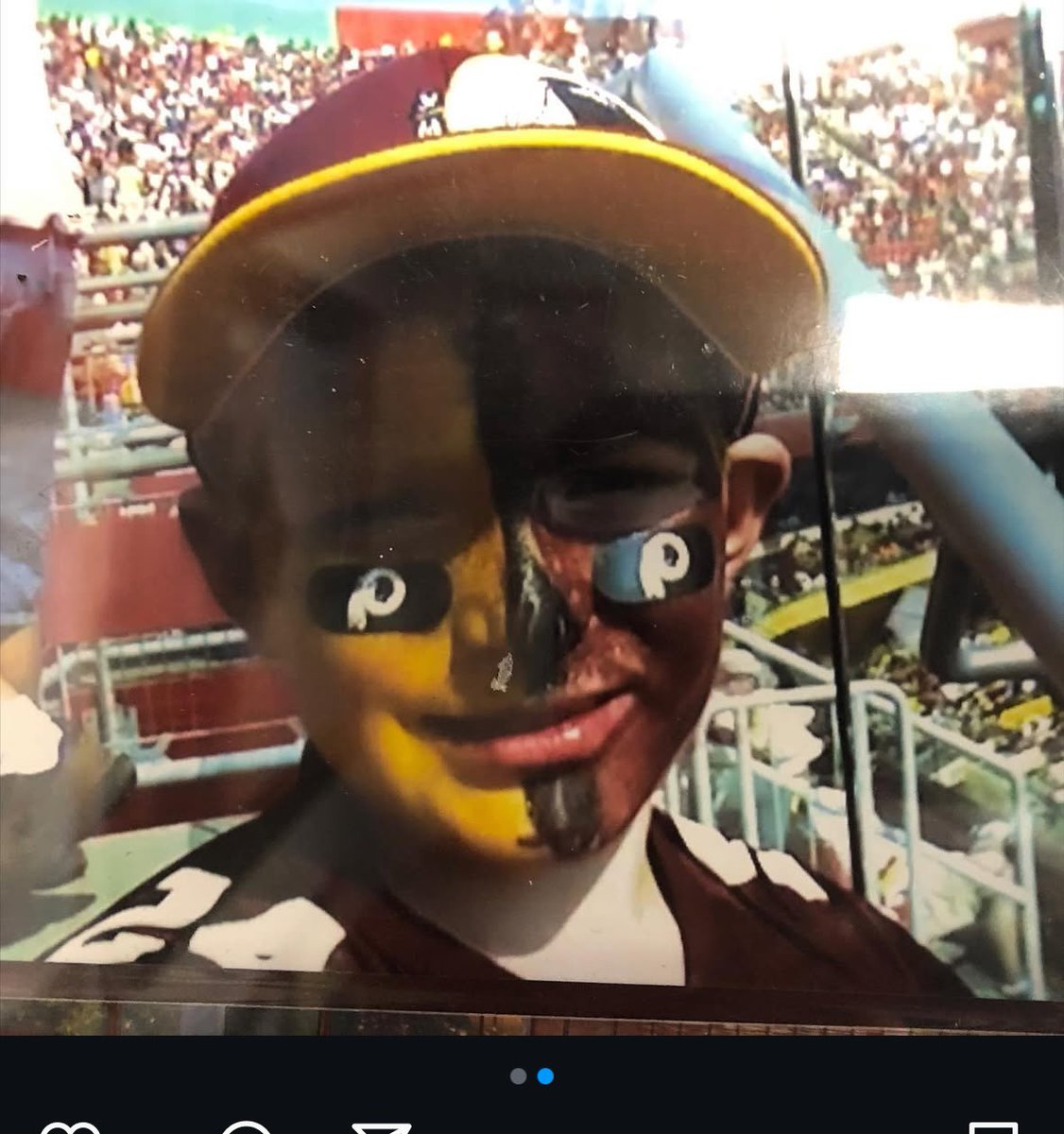 BigNos40's tweet photo. @PFTCommenter This was me the last time Washington won a playoff game https://t.co/YKMbjndGHB