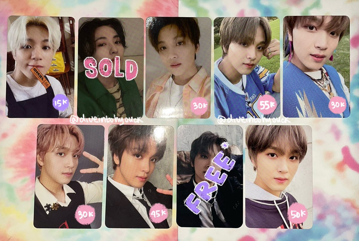 diveintohyouck's tweet photo. ── .✦ wts
want to sell photocard nct dream 127 2021

⭑.ᐟ haechan
hot sauce — boring
hello future — future, epoxy*
favorite — classic
universe — pc binder universe, 4x6 photo*

⭑.ᐟ jeno
hot sauce cafe

* set/pc only

🍊 https://t.co/yHSpmfxvkC
📍indramayu, jabar https://t.co/dvhB5J3DRH