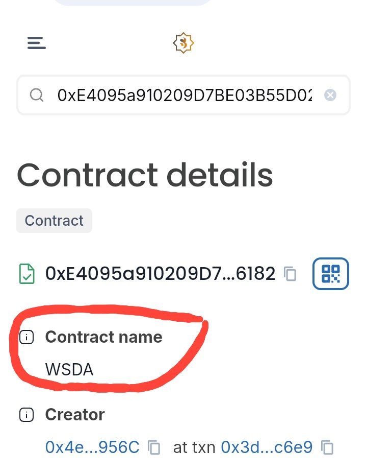 ningmen56641986's tweet photo. Just in 💥another contract was deployed and verified on the #sidra blockchain. #WSDA token. This token running on the Sidra blockchain Dex💥🥃❤️☑️🤳 Guys tighten ur seat belts it's coming✈️
It's a clear parts to the great awaiting day🤳
#sidrabank #sidrachain @Sidradexx https://t.co/o3CqK0VoWj