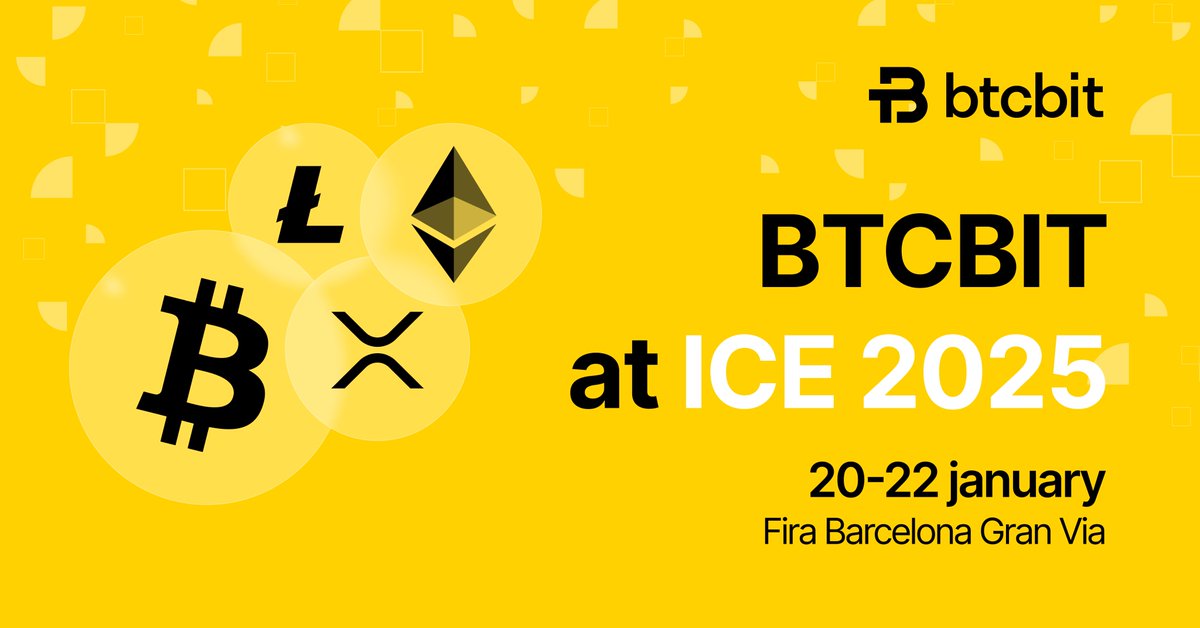 🌟 BTCBIT is heading to #WorldGamingWeek 2025 in Barcelona!

📍 Catch us at #ICE2025 this January, 20-22 to:
🚀 Explore innovations
🤝 Build connections
🎉 Enjoy Barcelona’s vibrant scene
 
👉 Fira Barcelona Gran Via, BTCBIT, Stand: 5E31  | E/A