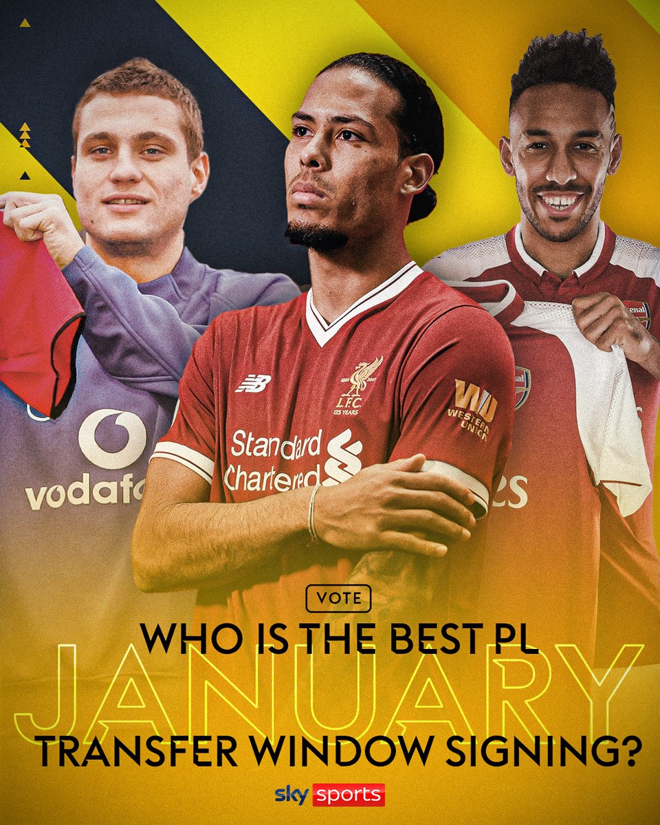 SkySportsPL's tweet photo. Who is the BEST January signing in the Premier League?  

Have your say in the comments below 👇 https://t.co/K7VI1dkQvX