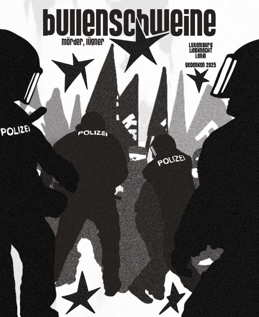 mloteksierp's tweet photo. Gestern bei der LLL Demonstration in Berlin kam es zu massiver Polizeigewalt, aber davon haben wir uns nicht unterkriegen lassen. Solidarität mit allen Verletzten und Gefangenen - ihr seid nicht allein! ☭ #b1201 https://t.co/WGtcEDsSPU