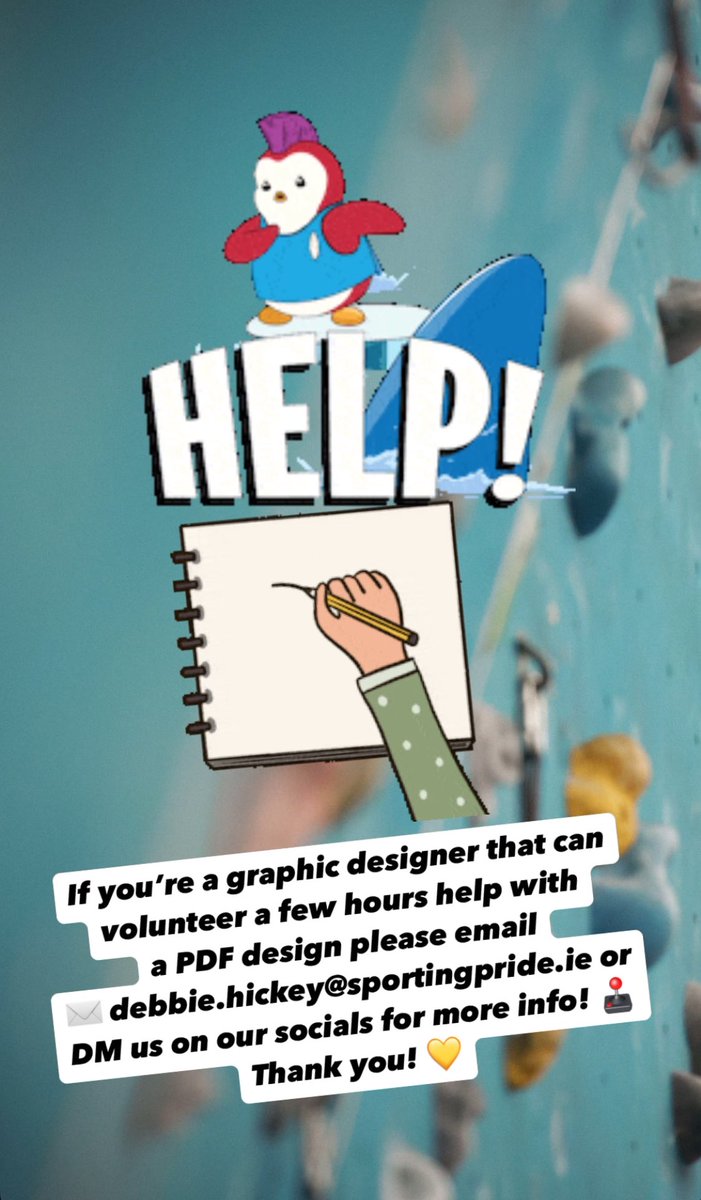 Sporting Pride ๐ณ๏ธโ๐๐ณ๏ธโโง๏ธ (@sportingprideie) on Twitter photo If youโre a graphic designer that can volunteer a few hours help with a project please email :
๐ง debbie.hickey@sportingpride.ie
or DM us on our socials for more info!
Thank you! ๐
#lgbtq #volunteer #community If youโre a graphic designer that can volunteer a few hours help with a project please email :
๐ง debbie.hickey@sportingpride.ie
or DM us on our socials for more info!
Thank you! ๐
#lgbtq #volunteer #community