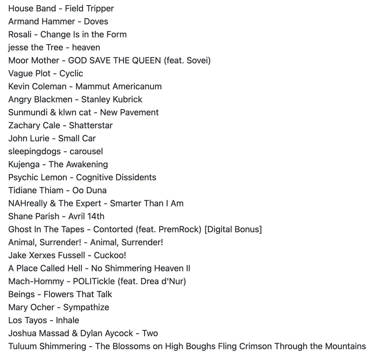 Freeyourradio's tweet photo. Part 1 fav music 2024 for Cosmic Chruch @Pixel_Deep  via @listen_camp is now up.
Includes @APCH2024BABY @sunmundi @KujengaLiveSA @sahelsounds @Islandhouserecs Beings, Rosali, Mary Ocher @moormother @psychic_lemon &amp; loads more.
Thanks again 4 listening 
https://t.co/mLqsKurvZW https://t.co/hQPPxWrWLh
