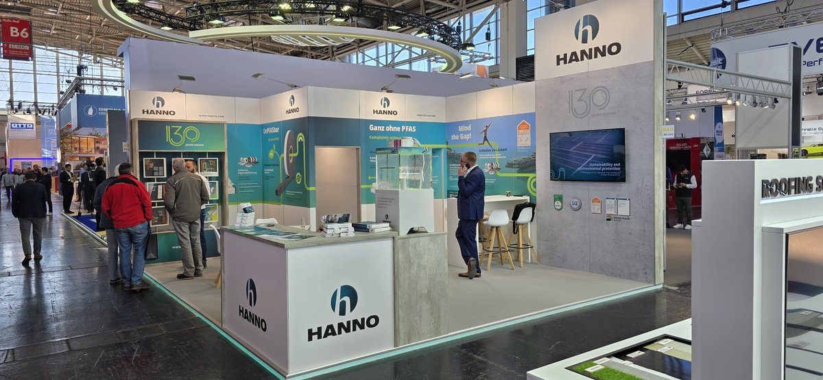prneu1's tweet photo. Erste Impressionen von der #BAU2025.
Hanno präsentiert sich mit seinem neuen Messestand (Halle B6/322).

#Messe #BAU #Hannowerk https://t.co/Z69nHlbB17