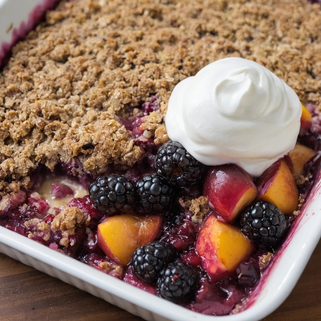 Cinnamon Maple Brown Butter Blackberry Peach Crisp:(Yummy and Easy Recipe).
Whether you're hosting a gathering or simply satisfying your sweet tooth, this crisp is sure to warm your heart and brighten your day. Share a slice and savor the goodness
#crisp #blackberryPie #cinnamon
