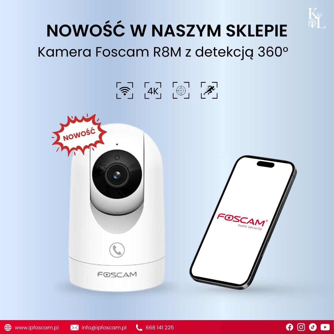 reolink_foscam's tweet image. 🆕 Nowość! Kamera wewnętrzna Foscam R8M z radarem mikrofalowym, który pozwala na wykrywanie ruchów człowieka, których nie widać pod kątem widzenia obiektywu! 👤

R8M to wielofunkcyjne urządzenie, które świetnie sprawdzi się do monitorowania Twojego wnętrza.

#K8L | #Foscam