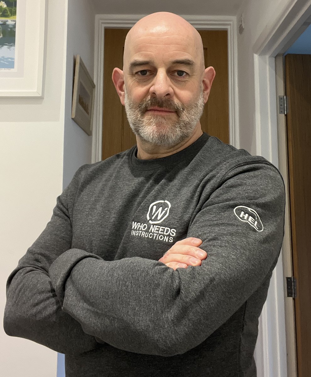 I'm really chuffed to have new Who Needs Instructions Sweatshirts.

They're available in Grey, Black and Dark Blue, from S to XXL. For £35 (+postage) Your £35 could save a life!

Please email any enquiries to info@whoneedsinstructions.com or DM me here

#merch #Exeter