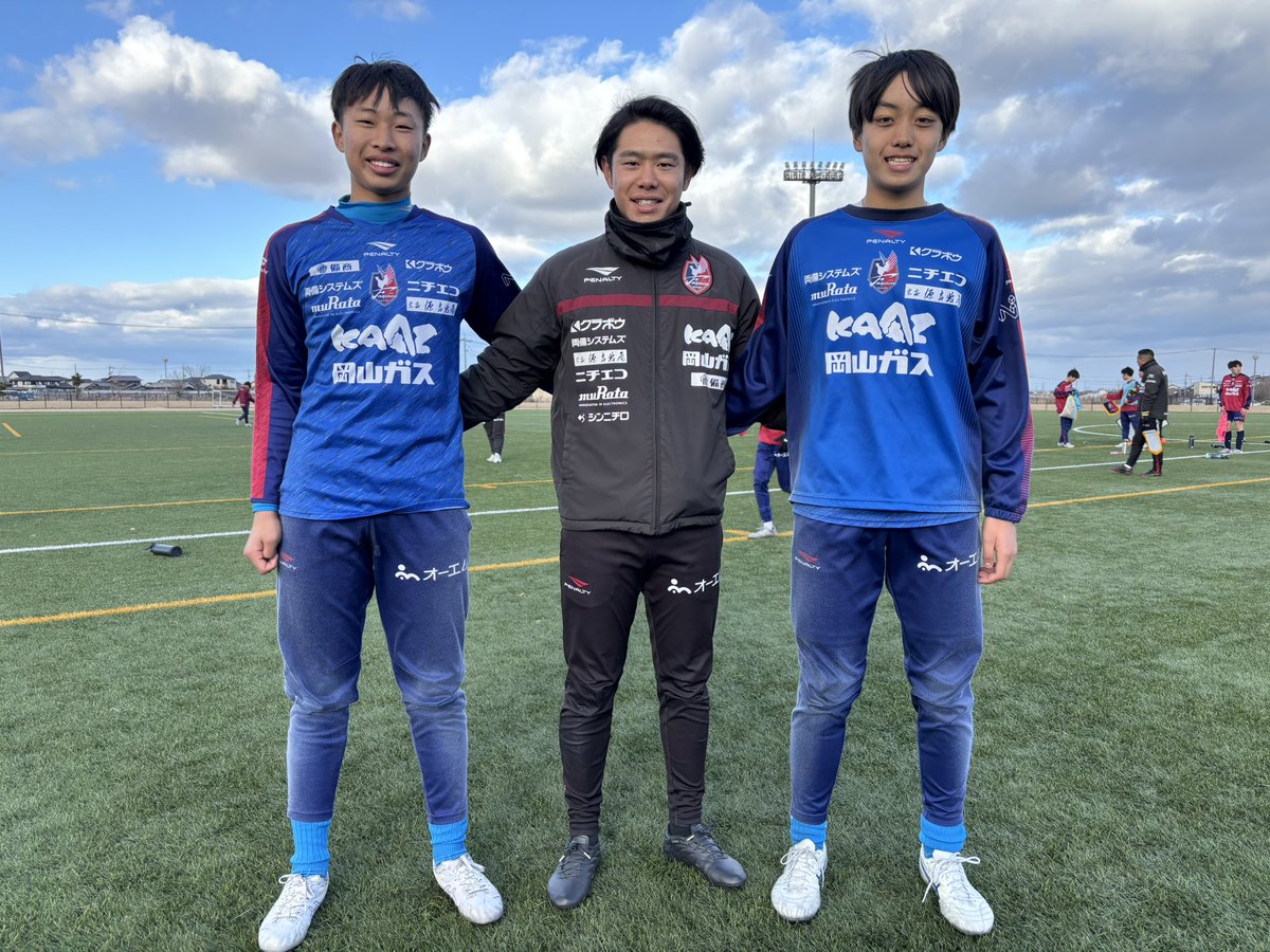 1年間一緒にゴールを守ってきたGK陣。

逞しくなってくれました👏

遥也、万平、次のステージでも応援してます！

#ファジアーノ岡山