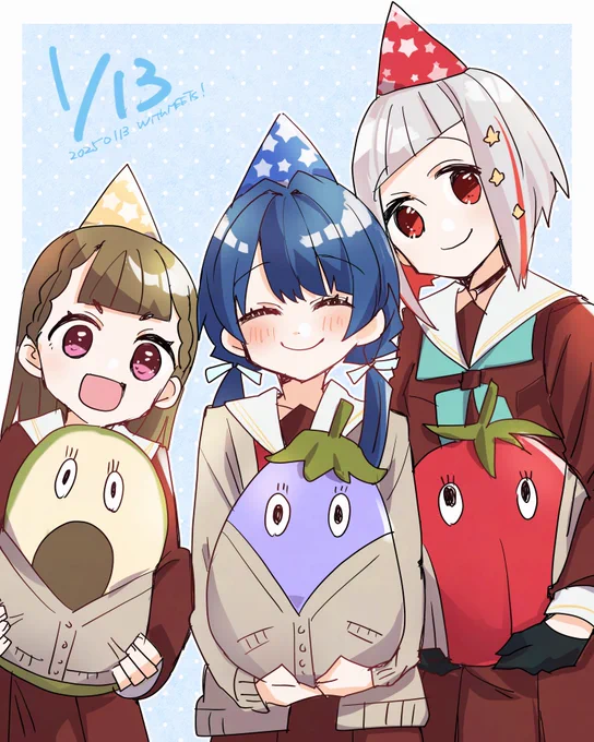 村野さやかさん、お誕生日おめでとうございます!おやさいさんシリーズ用カーディガンめっちゃよかったですね…! #With蓮ノ空 #蓮ノ空美術部 