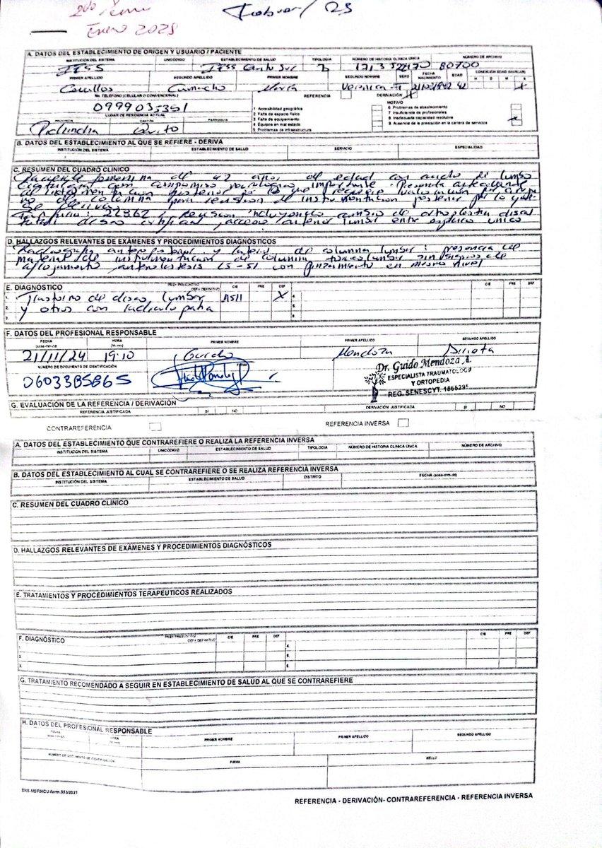 <a href="/HCAM_IESS/">Hospital Carlos Andrade Marín</a> <a href="/IESSec/">IESS</a> <a href="/DerechoSaludAN/">Comisión del Derecho a la Salud y Deporte</a> <a href="/Salud_Ec/">Ministerio de Salud Pública 🇪🇨</a> ya no soporto más el dolor de columna, cada día me siento peor y no me ayudan con cita con especialista, ni si quiera por emergencias,adjunto evidencias, ayuda por favor