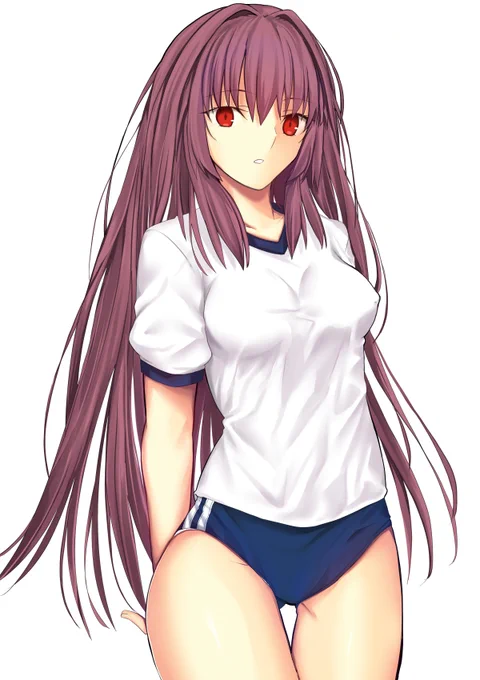 気づいたらスカサハにブルマ履かせてた・・・。これが令呪の力・・・。 