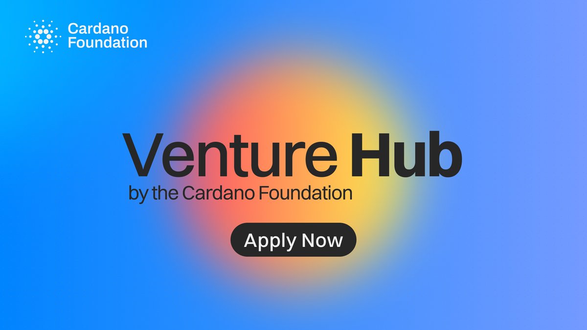Cardano_CF's tweet photo. Applications for the Venture Hub are now open! 📄
Ready to ignite your venture with access to business and technical expertise?
Apply by 31 January 2025 here: https://t.co/CLrhZZe62x