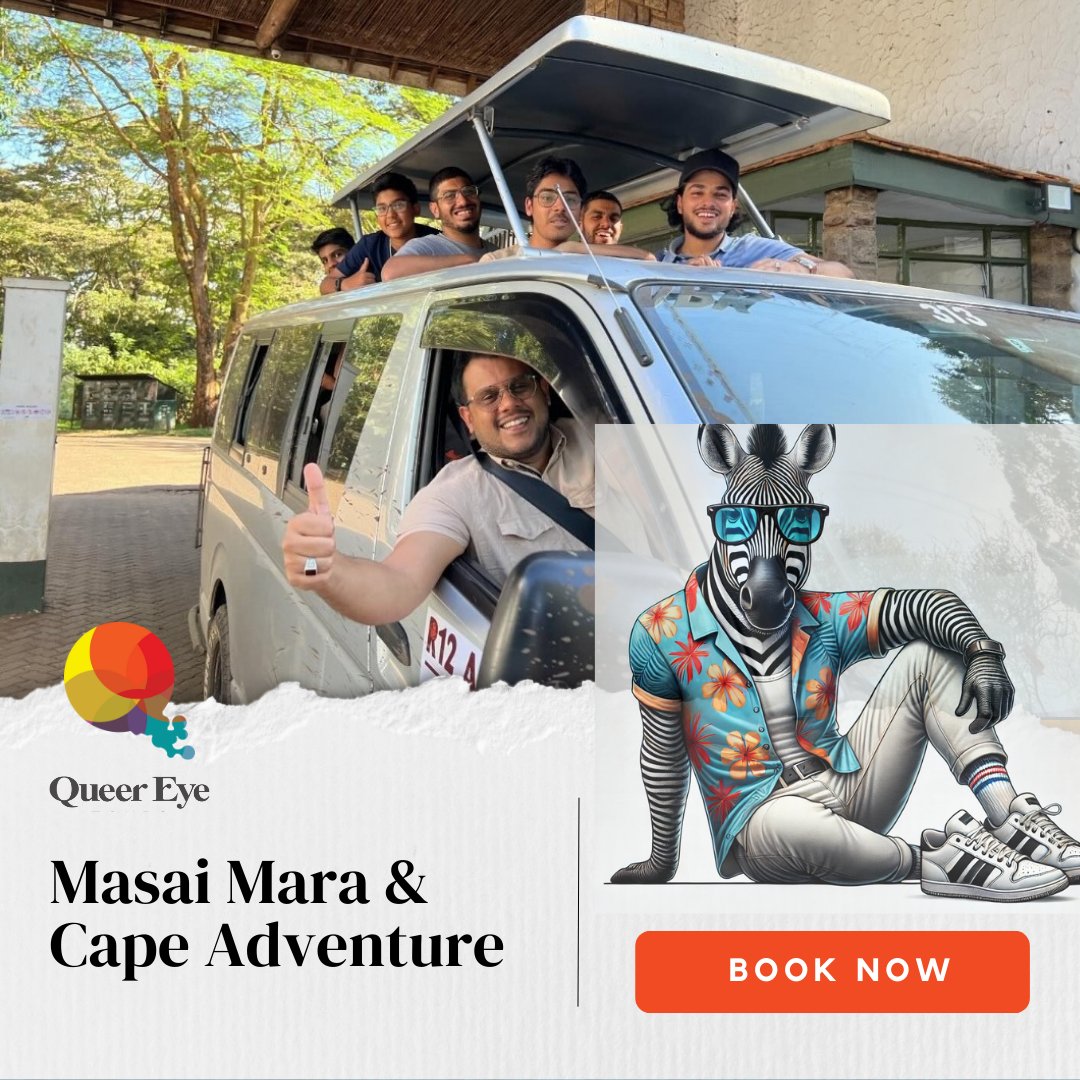 QUEER EYE TOURS - Masai Mara &amp; Cape Adventure - see Africa and the Big 5 through a queer lens 🦁🐆🦬🐘🦏

Check-Out BOTH PACKAGES on offer for this Experience!👀

queereyetours.com/trip/masai-mar…

MAKE SURE YOU BOOK YOURS!