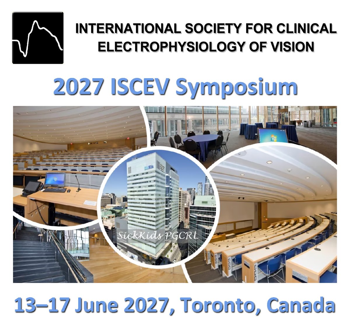 Symposium 2027 Announcement!
We’re thrilled to share that the 2027 ISCEV Symposium will be held in Toronto, Canada, organized by Ajoy Vincent and team. Mark your calendars — we can’t wait to see you there!
#ISCEV #toronto #electrophysiology #Ophthalmology