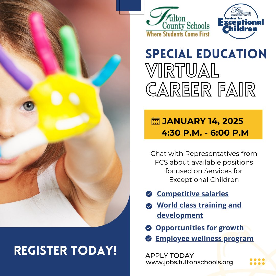 GO_Fulton's tweet photo. It's not too late to register. Join the Fulton family! #TeachInFulton #ThriveInFulton @FCS_SEC
📆Register Today: https://t.co/5gr21RrDVF https://t.co/VW9vE94zkR