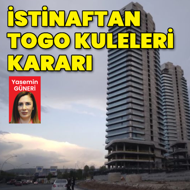 Ankara Bölge İdare Mahkemesi, eski ATO Başkanı Sinan Aygün ile Ankara Büyükşehir Belediye Başkanı Mansur Yavaş arasında "rüşvet" polemiğinin yaşanmasına neden olan TOGO Kuleleri'nin yıkımına ilişkin nihai kararını açıkladı

Mahkeme, TOGO Kuleleri'nin kaba inşaatının bittiğini,