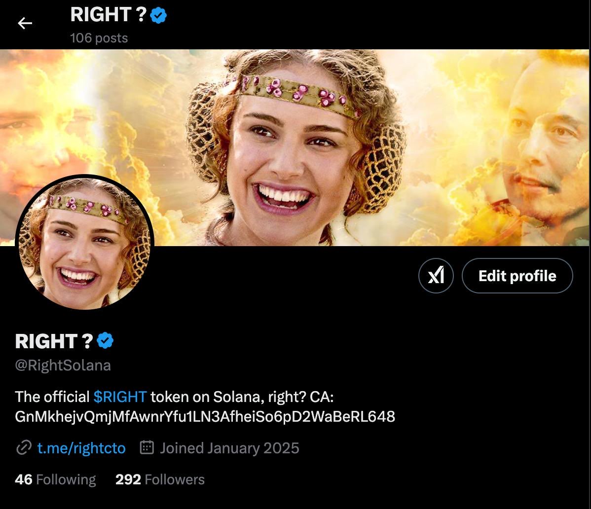 RightSolana's tweet photo. We’re verified https://t.co/dk6pi6rBFj