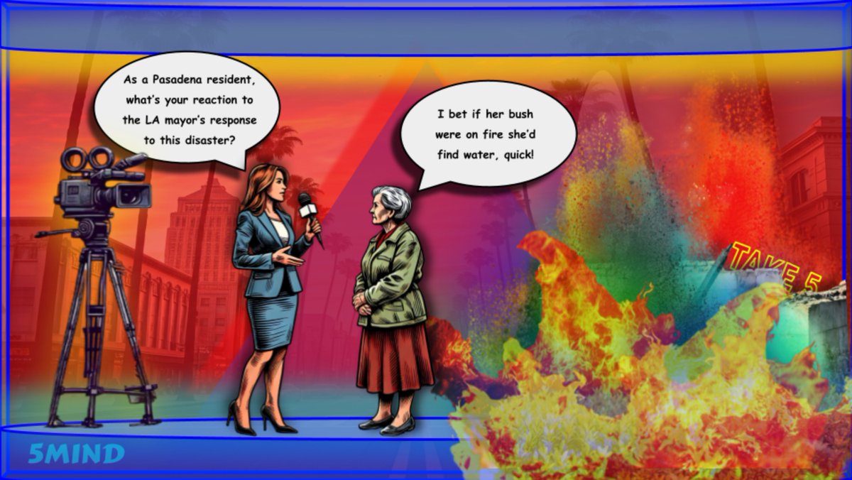 5MindMedia's tweet photo. 🔥LA Fires 🔥
I have friends in LA dealing with this 💩 right now
So if you're in LA this one is for you! 💙
@KarenBassLA @GavinNewsom
#LosAngelesFire #LAFire #politie #comics #digitalart #politicalcrises #ComicArt #Take5 #5Mind https://t.co/dEugJs9DP0
