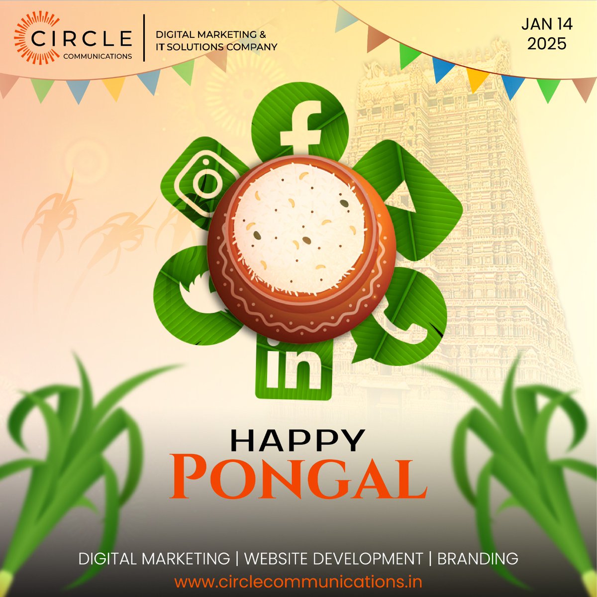 circlecom_off's tweet photo. This Pongal, we’re inspired by the spirit of growth and new beginnings. At Circle Communications, we’re here to help your brand thrive and succeed in the digital world.

Wishing you a joyful Pongal!

#HappyPongal #PongalCelebration #CircleCommunications #DigitalMarketing https://t.co/fOVpOpweL7