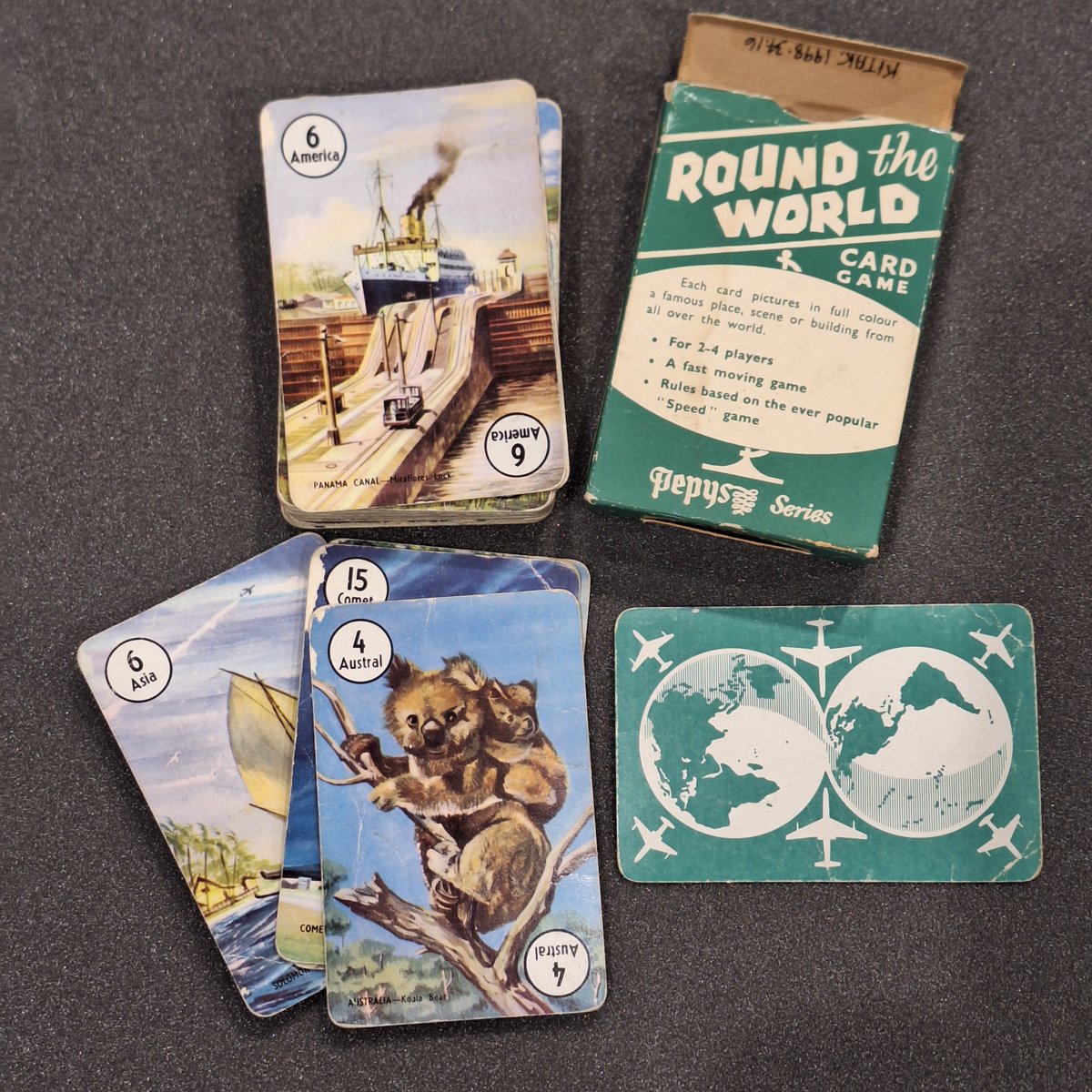 EDLC_Culture's tweet photo. Did you get the bug for family games over the festive break? Here's some of the card games in the Museum collection. With the travel & transport theme it's making some of our team think about where to plan trips away to this year!
#MuseumCollectionsMonday #collections #CardGames https://t.co/U1NgZmwJIa