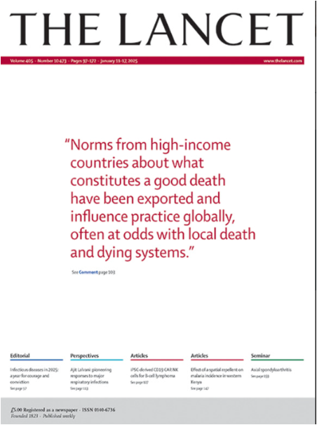 Libby Sallnow (@libby_sallnow) on Twitter photo <a href="/TheLancet/">The Lancet</a> <a href="/TheLancet/">The Lancet</a> featuring death and dying systems on the cover of this week’s issue recognises the urgent need for global debate.
Let’s start that now…
Our comment article poses three key questions: <a href="/TheLancet/">The Lancet</a> <a href="/TheLancet/">The Lancet</a> featuring death and dying systems on the cover of this week’s issue recognises the urgent need for global debate.
Let’s start that now…
Our comment article poses three key questions: