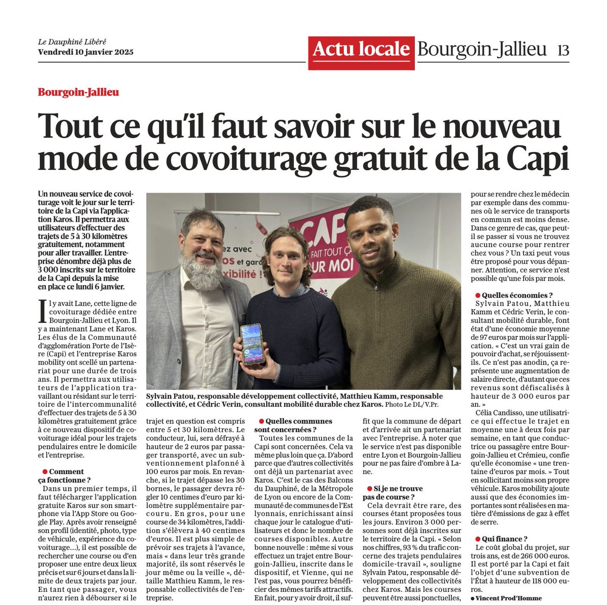 Karos - Covoiturage quotidien tweet media