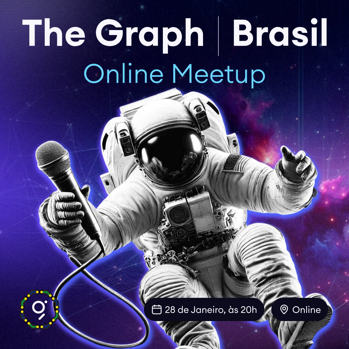 thegraphbrasil's tweet photo. Primeiro Meetup The Graph Brasil 2025 🧑🏻‍🚀

Prepare-se para uma noite cheia de insights no mundo Web3!

📅 28 de janeiro, às 20h 
📍 Online, direto de casa

Teremos microfone aberto para você compartilhar projetos e ideias.🎤 

Não perca a chance de se conectar com a comunidade! https://t.co/kEEXePCDgw