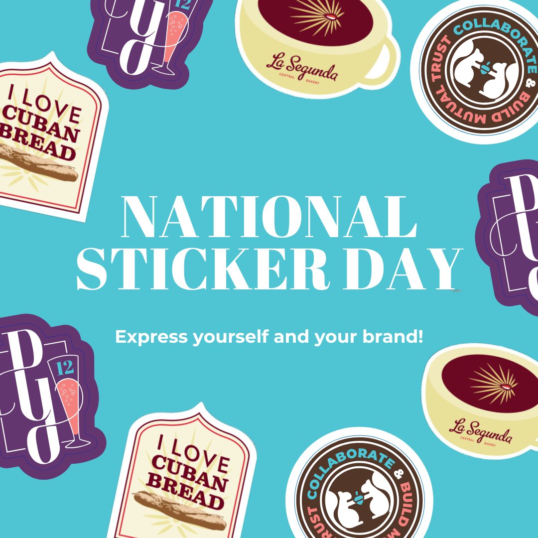 PyperInc's tweet photo. Happy National Sticker Day! We've designed some pretty cool stickers that match our creative energy. Stick with us for more fun and flair! https://t.co/UePz3E1FWT