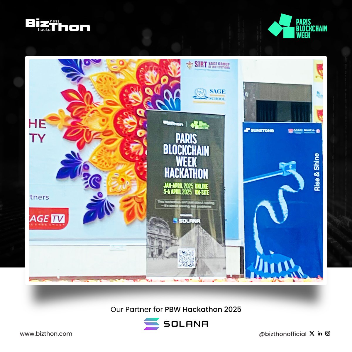 BizthonOfficial's tweet image. We have successfully concluded the first event of  BizThon Builders Meetup X PBW 2025 at @SAGE_INDORE, and what an incredible start it has been! 🚀

The event was filled with insightful discussions on the Web3 space, its real-world applications on the @solana ecosystem, and a…