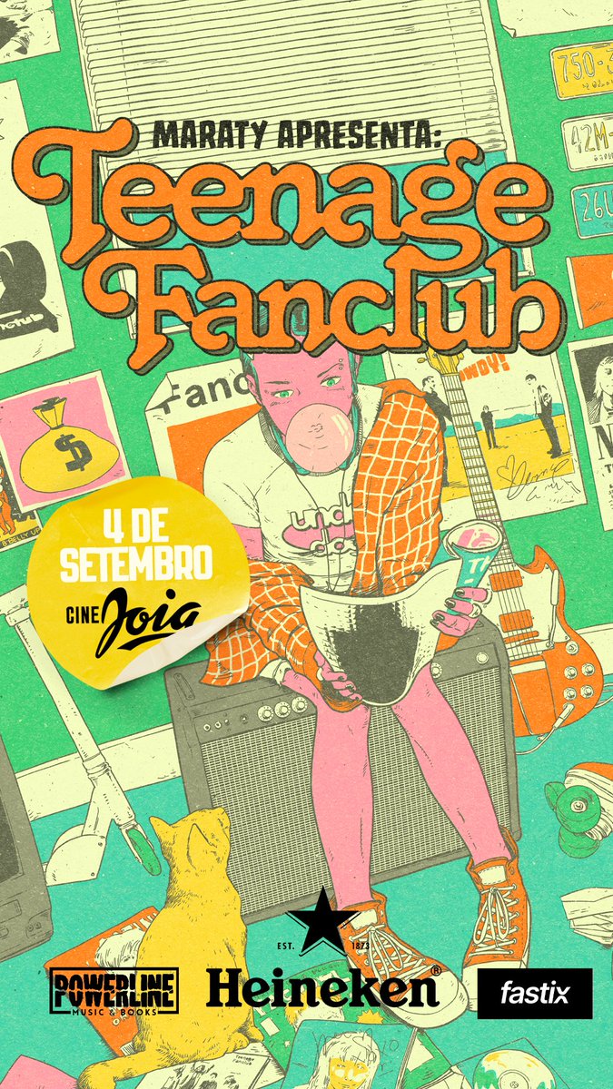 andre_barcinski's tweet image. TEENAGE FANCLUB em São Paulo! Show único no Cine Joia, 4 de setembro. Primeira apresentação no Brasil em 14 anos da lendária banda escocesa. Não percam! Arte do craque @mathiole
@TeenageFanclub
Ingressos: fastix.com.br/events/teenage…