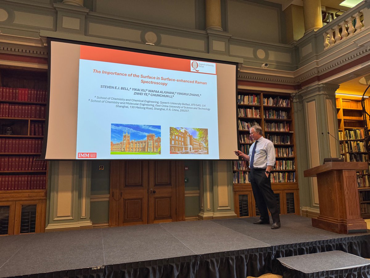 First talk by Steven Bell from Queen’s Belfast is about Raman Enhance Spectroscopy.