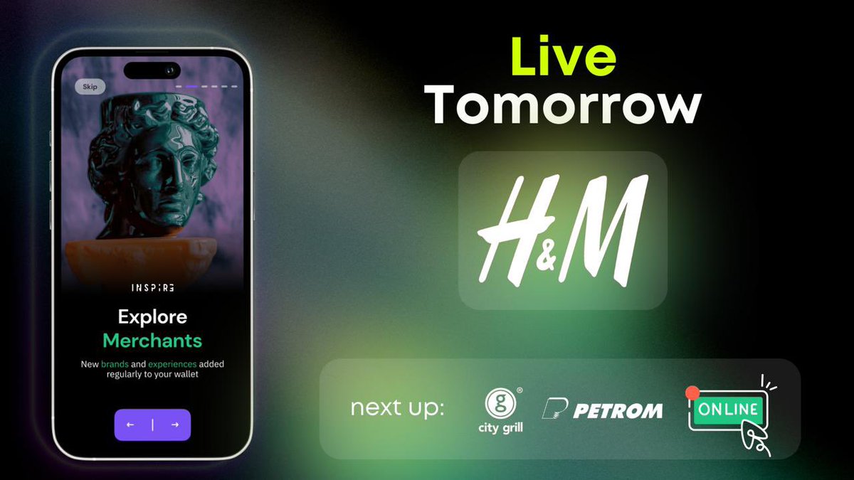 We’re bringing your favorite IRL merchants into the Web3 era—one step at a time. H&amp;M drops tomorrow.