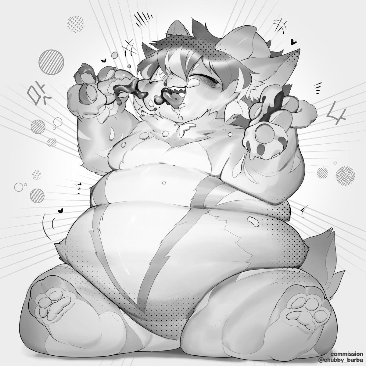 chubby_barba's tweet photo. commission work 🍩🖤 https://t.co/17Fu7MZfW4