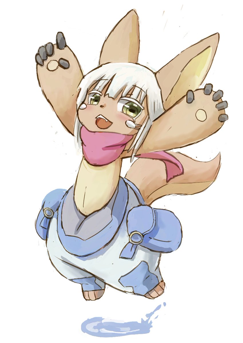 ナナチ(メイドインアビス) 「#メイドインアビス ジャンプ! #ファンアート」|hirodora（ヒロどら・・・）のイラスト