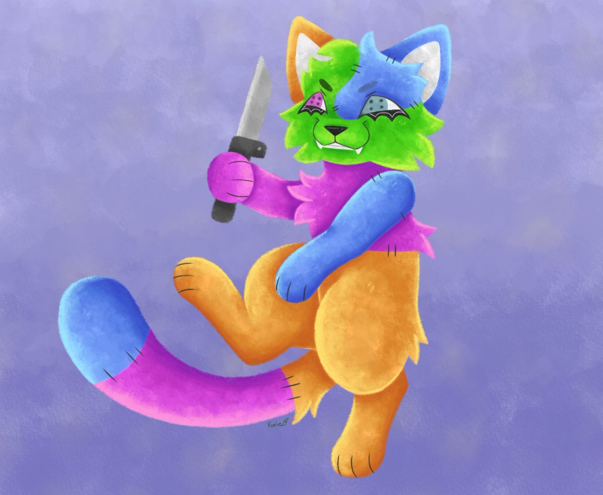 Completed full body for Toast! 💚

#artist #oc #commission #furryart #cat